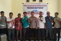 Kapolsek Serai Serumpun Rapat Koordinasi Ketahanan Pangan Bersama Kades se Kecamatan Serai Serumpun