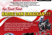 PESTA RAKYAT DESA LUBUK MANDARSAH,TENGAH ILIR 19 AGUSTUS 2025